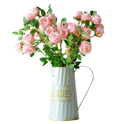 追忆假花仿真蔷薇客厅落地摆件