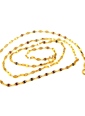 diy镀厚金百搭细款圆珠链