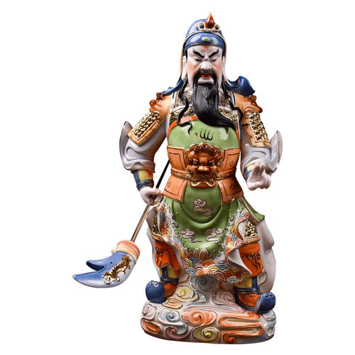 【感恩结缘优惠】釉下彩武财神关公神像家居饰品