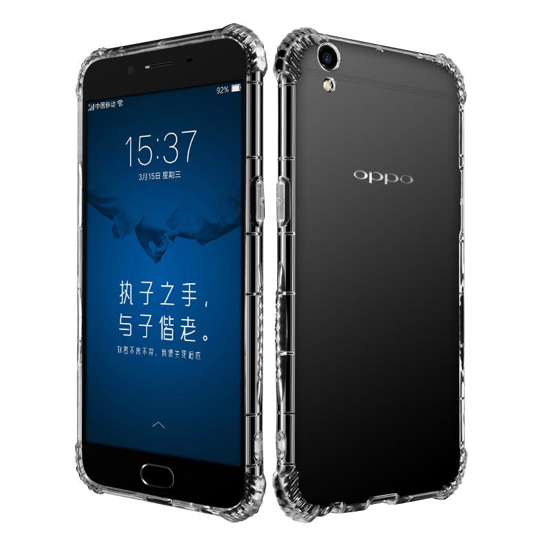 适用于oppo r9手机壳r9保护套r9plus全包r9splus超薄硅胶oppor9气囊plus防摔oppor9s男女款oppo透明软套