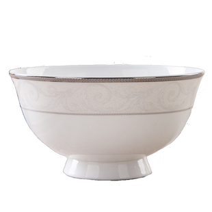 金岚玉唐山骨瓷餐具米饭面碗公主日记家用饭碗月光盘子勺碟冷菜盘