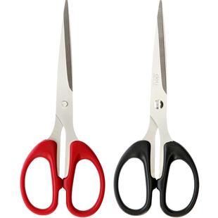 得力剪刀家用裁缝剪纸财务办公大号专用尖头不锈钢剪刀儿童手工圆头厨房食物多功能剪刀小号学生手工文具剪刀