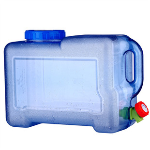 PC方形户外旅行车载饮水桶宽口塑料带龙头纯净装水打水桶储存水箱