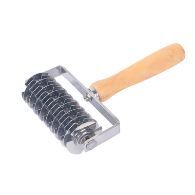 烘焙工具不锈钢拉网刀滚轮刀 点心滚针 针车轮面皮披萨饼干打孔器