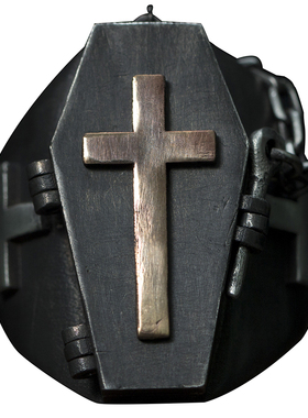 原创手工银饰戒指十字架骷髅朋克