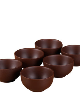 宜兴紫砂茶具紫砂品茗杯小茶杯陶瓷杯子朱泥直口杯玻璃杯特价包邮