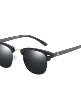 复古偏光椭圆时尚男女通用墨镜