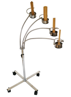 家用轮式落地款4头艾灸夹支架