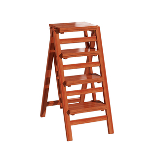 简易实木家用折叠梯凳多功能室内二三步梯子凳两用加厚楼梯置物架