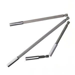 1/4批头连接杆 60长磁性套筒延长杆 电批电钻风批咀加长接杆25mm