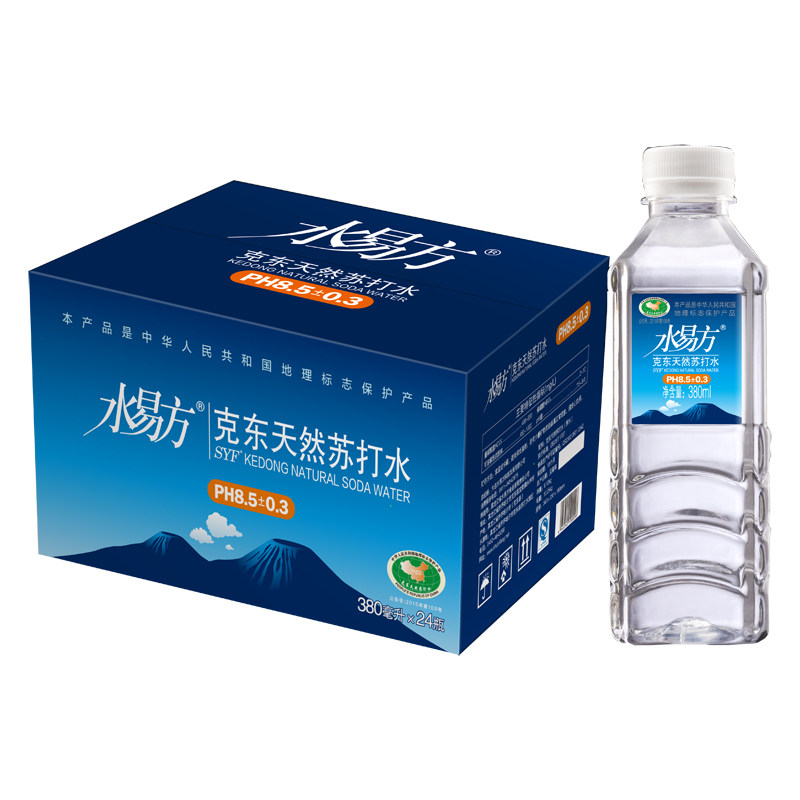 整箱水易方天然苏打水克东弱碱性