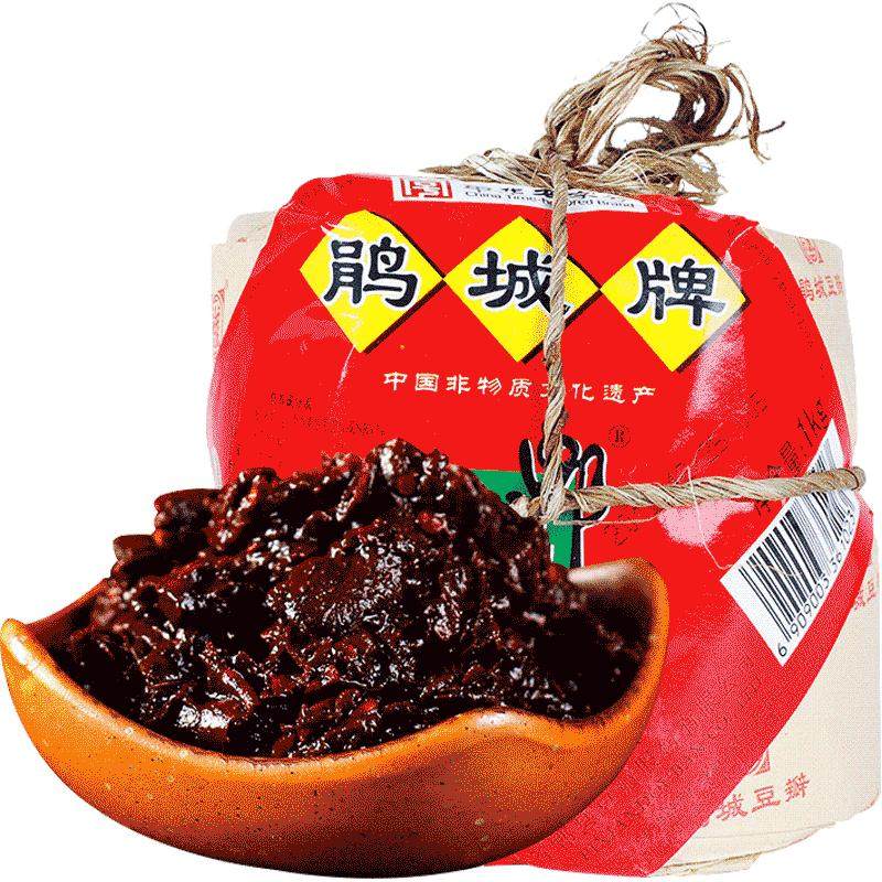 鹃城牌郫县特级豆瓣酱1kg四川正宗黑豆瓣酱3年陈酿川菜调料辣椒酱