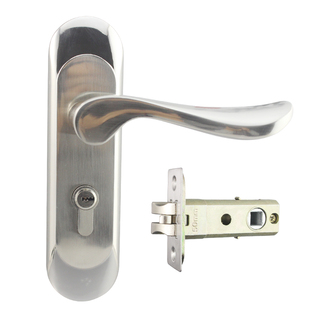 加粗把手单舌木门锁中式简约单舌锁孔距124卧室门锁多款锁舌可选