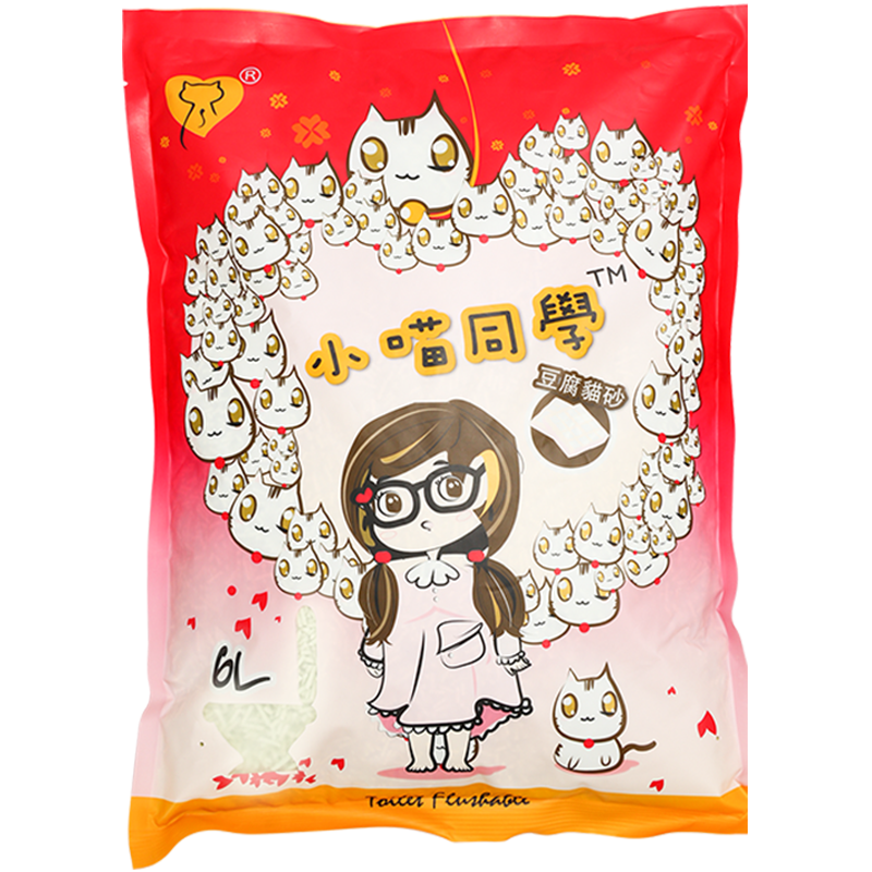 小喵同学2mm原味豆腐猫砂6l 热品库 性价比省钱购