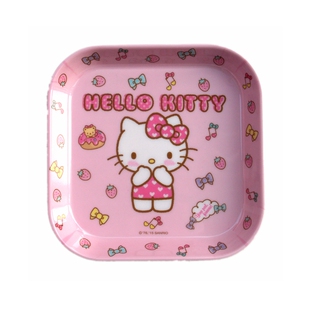 创意卡通密胺仿瓷盘子可爱小吃盘零食碟子家用耐摔瓜果糖果盘骨碟