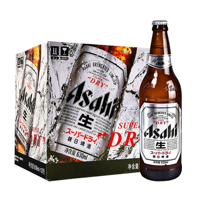 asahi/朝日超爽系列12瓶生啤酒