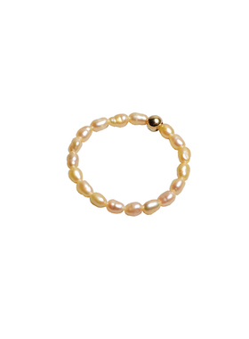 ciel原创天然粉色珍珠女珍珠戒指