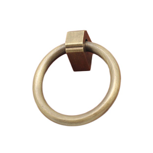 中式全铜柜门抽屉圆环螺丝款拉手铜拉环书柜衣柜黄铜把手耐用拉手