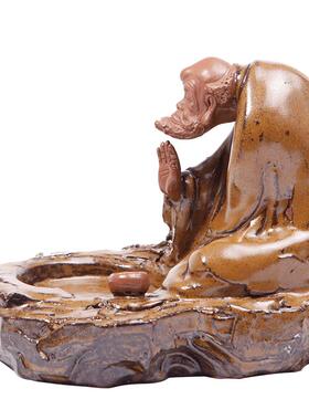 伍家坊 陶瓷摆件 中式居家饰品 手工雕刻 人物 香器 工艺品精品