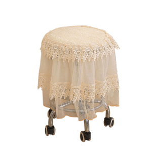 防滑欧式圆椅子垫田园圆凳子垫圆凳套布艺吧台椅垫四季理发椅子垫