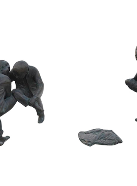 小孩民俗落地摆件园林景观定制