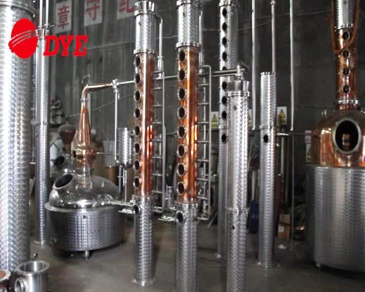 Vodka Distillation Equipment Gin Making Machine Copper Distillery For