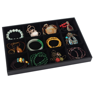 首饰托盘 戒指项链耳环收纳吊坠盘珠宝柜台展示道具饰品架 手串盒