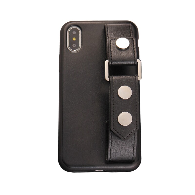 适用iphoneXS戚薇明星同款11/12/13/14/15/16/17promax苹果8手机壳手腕带网红