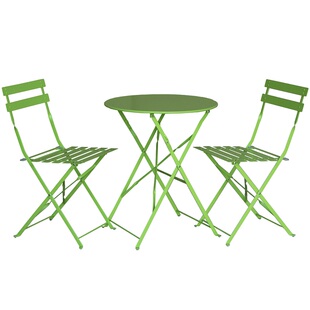 铁艺户外阳台折叠桌椅组合咖啡厅桌椅露天休闲桌椅