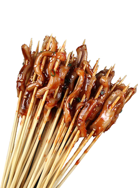 仿真烧烤模型假菜正新小串火爆烤面筋鱿鱼鸡胗串串鸭肠模型小吃