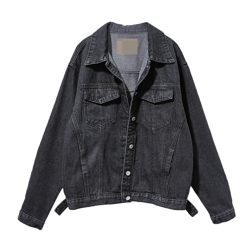 2024春秋新款韩版宽松chic短款牛仔外套女学院风bf长袖夹克上衣潮