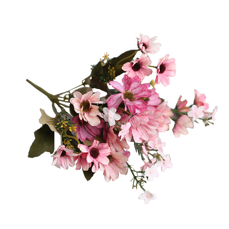 包郵9叉小雛菊花田園風(fēng)格小野菊居家太陽花酒店插花客廳清新花擺