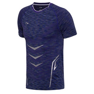 李宁羽毛球国家队苏迪曼杯总决赛速干男大赛服比赛上衣019AAYM141