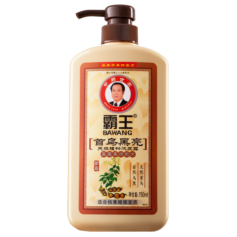 霸王首乌黑亮天然植物黑发洗发水