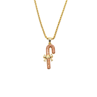 美式hiphop项链rich brian七哥圣诞节糖果拐杖88rising88升说唱