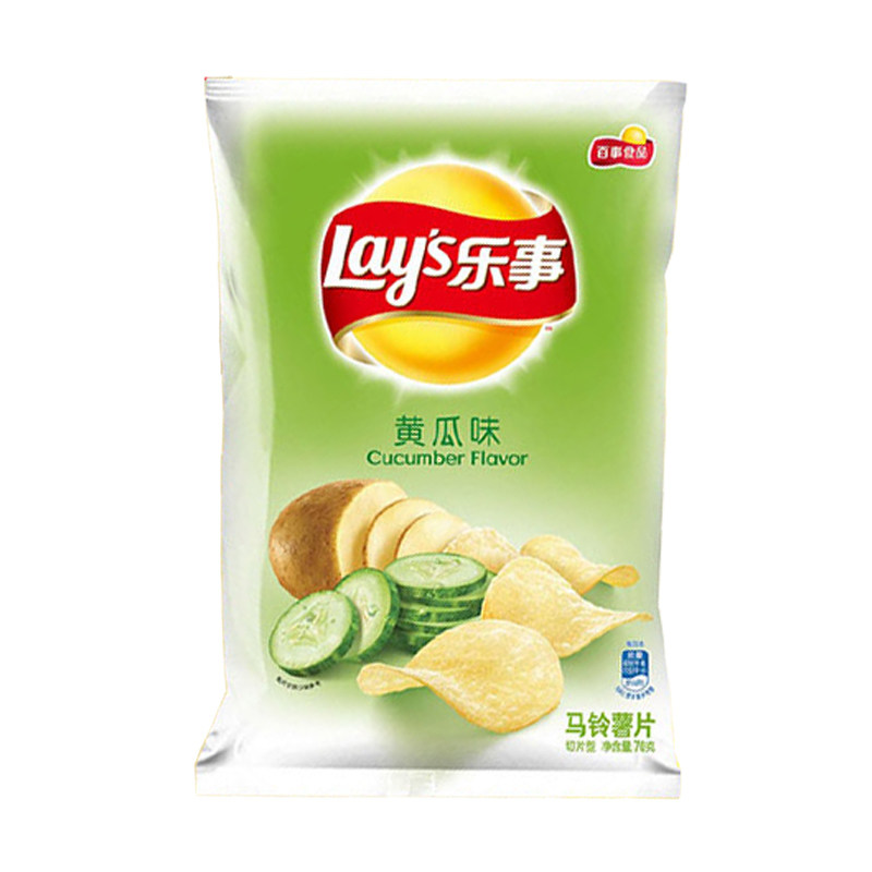 乐事薯片70克黄瓜味薯片10包混合口味原味青柠多省包邮
