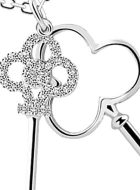 钥匙吊坠首饰法诺图锁骨链女