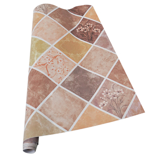 防油贴纸厨房耐高温自粘灶台橱柜翻新大理石瓷砖壁纸防水防潮墙纸