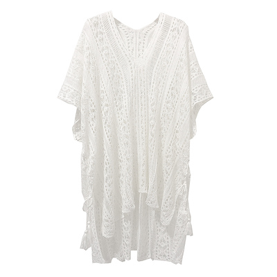 大码宽松薄款显瘦外蕾丝罩衫