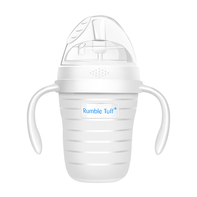 婴儿初生仿真母乳吸管式硅胶奶瓶