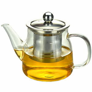 耐热玻璃茶壶不锈钢过滤泡茶器中号红茶花茶具耐高温功夫茶具加厚