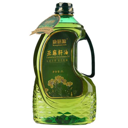 康膳源内蒙纯亚麻籽油冷榨一级胡麻油孕妇食用油2.5L装官方旗舰店