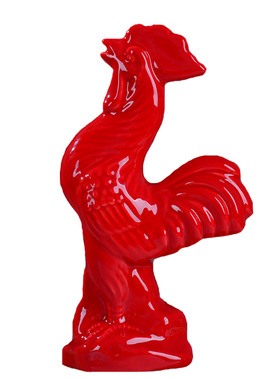 工艺黑色公鸡风水动物家居装饰