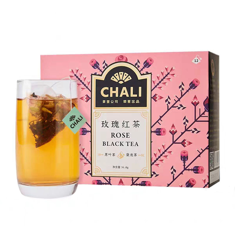 茶里ChaLi花草茶叶玫瑰红茶茶包组合玫瑰花茶袋装红茶袋泡茶12包