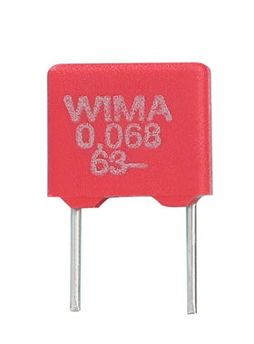 德国威马电容 WIMA 0.068uF 63V MKS2系列 68nF 684薄膜无极电容
