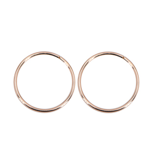 纯银小圈圈耳环14K金欧美简约设计银耳圈多耳洞耳骨耳圈耳软骨环