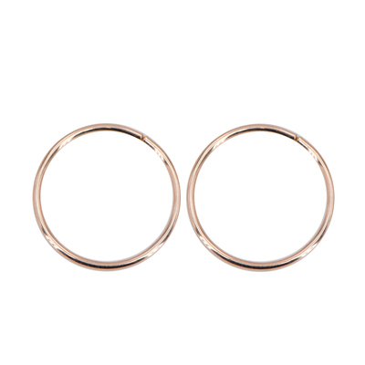 纯银小圈圈耳环14k金多耳洞简约