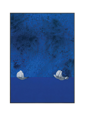 克莱因蓝色系个性风艺术装饰画
