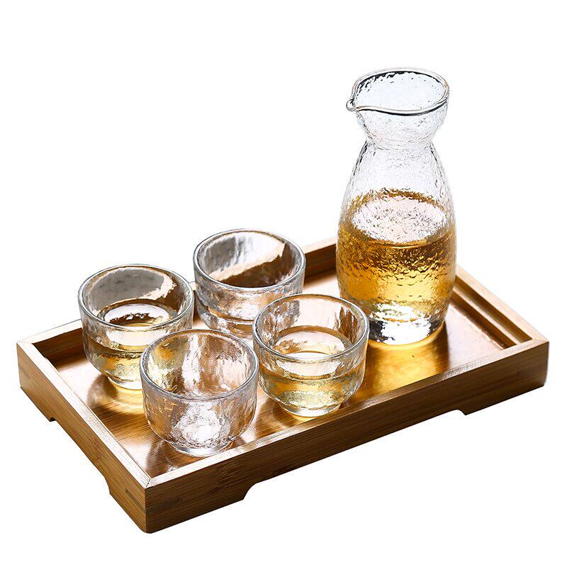 鑫雅居锤目纹玻璃杯子创意酒具