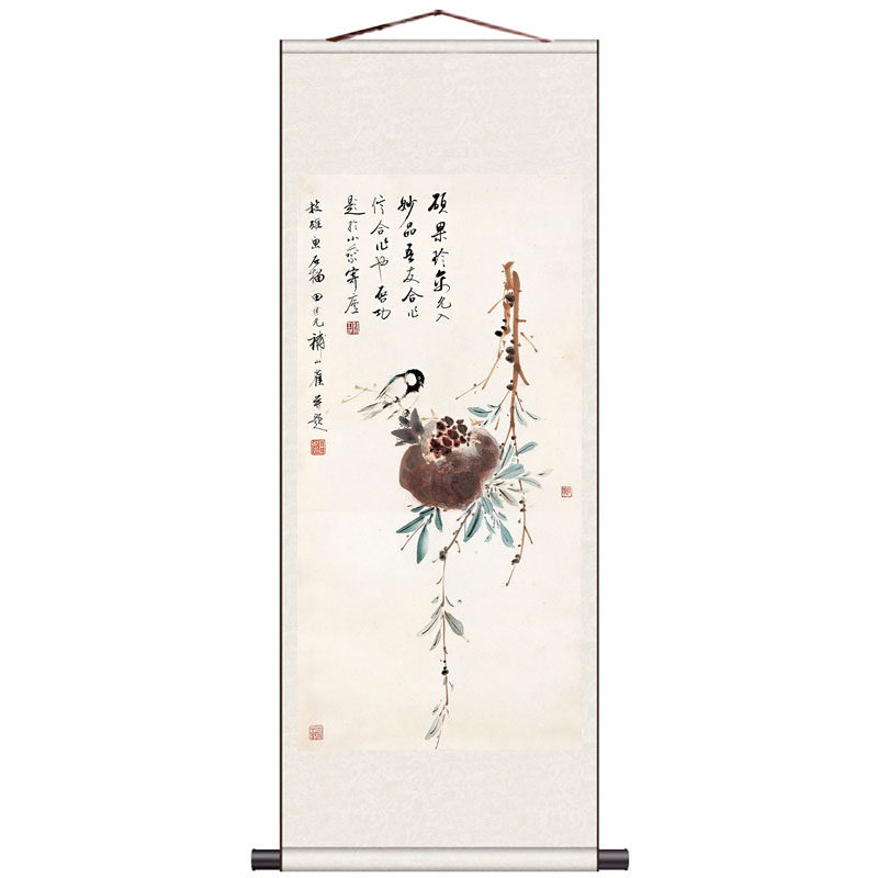 条幅丝绸名家风酒店定制竹子画